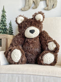 ClaraLoo Large Plush Bear Bud - Chocolate Minky